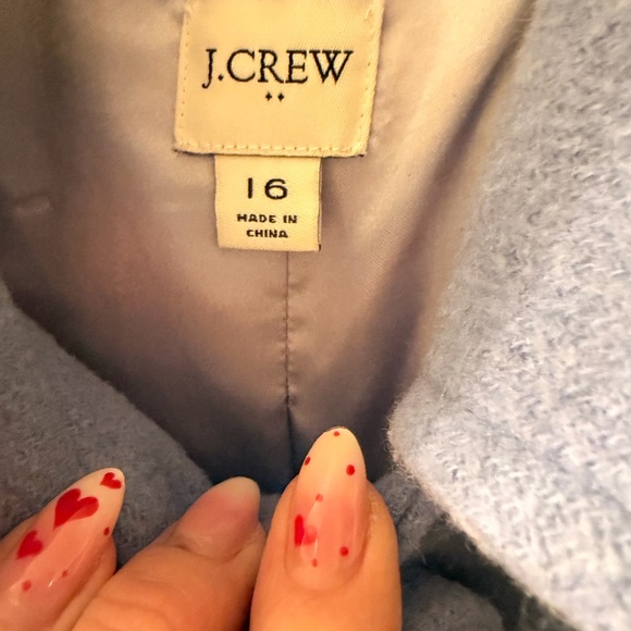 J. Crew Factory Soft Blue Coat - Picture 3 of 4